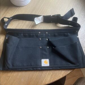 Carhartt Utility Belt Bag Firm Duck Waist Apron Black Small Medium